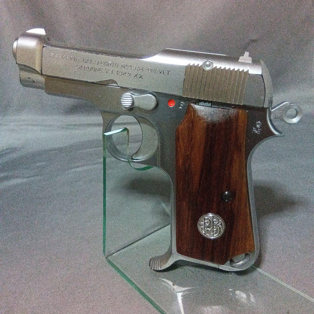 k*4様 タナカ ワークス M1934 ブローバック　木製グリップ　シルバーモデ