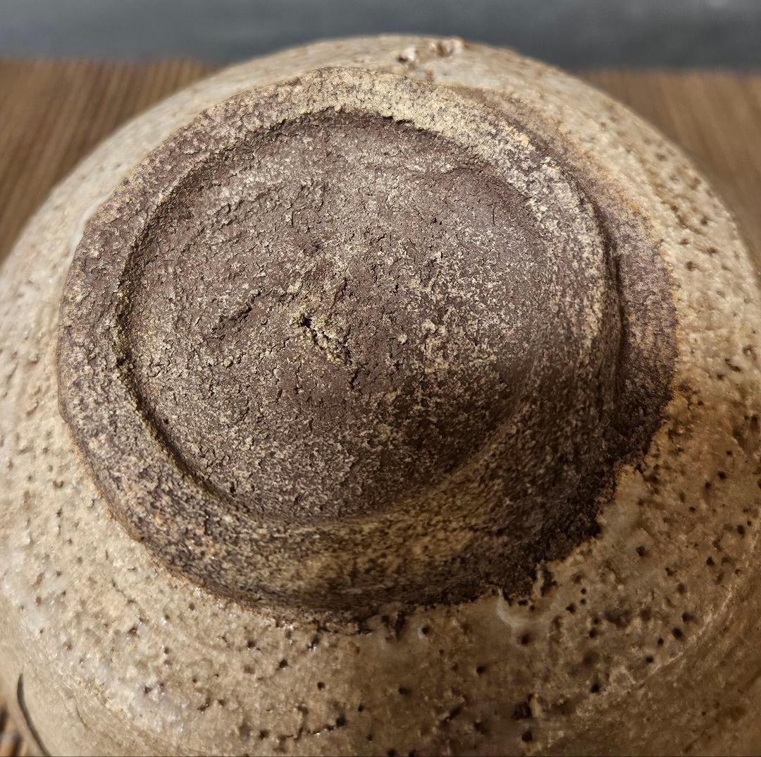 明治時代頃　古唐津　絵唐津　漆金彩絵付け　抹茶茶碗　茶道具　茶器　茶事　茶の湯