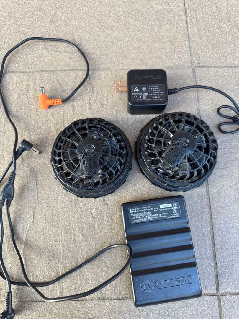 バートル 17vバッテリーファン付