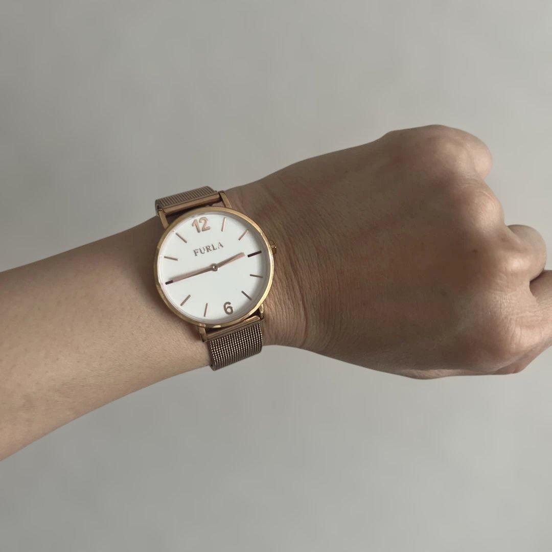 FURLA レディース 時計 メッシュベルト