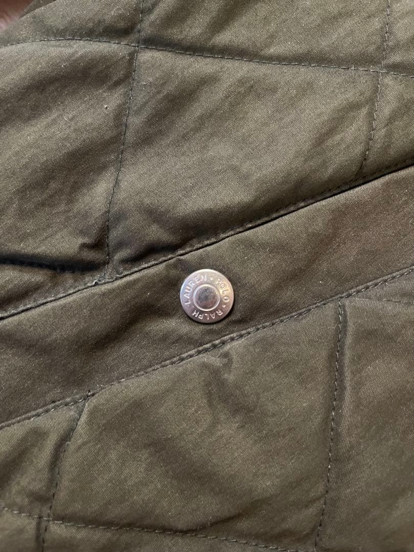 ラルフローレン　90sオイルド中綿キルティングジャケット