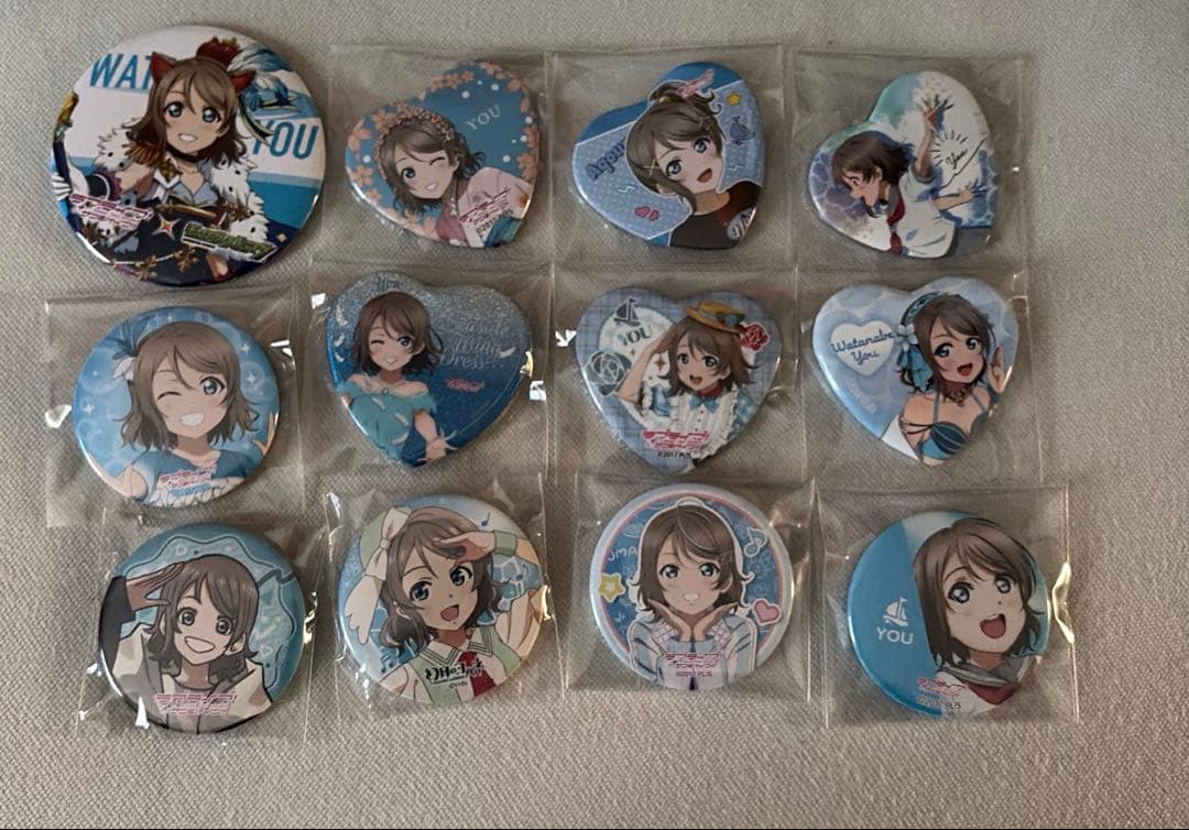 ラブライブ サンシャイン　Aqours 渡辺曜　缶バッジ　まとめ売り