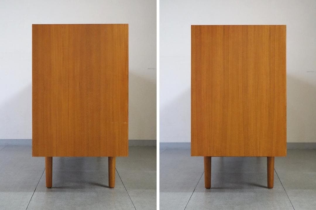 クロロス ワイド キャビネット サイドボード リビングボード チーク材 北欧