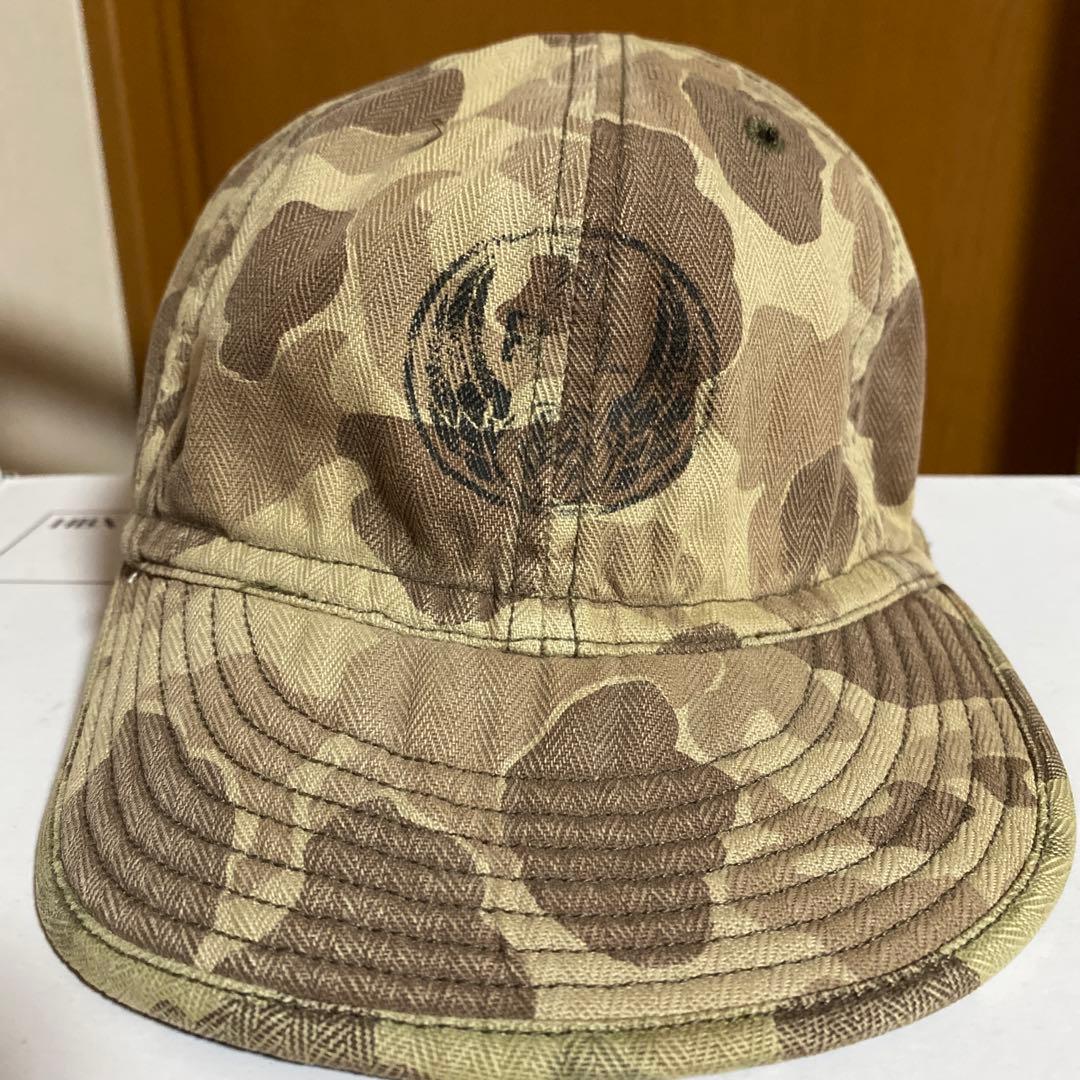 RRL ダブルアールエル カモフラージュキャップ ロゴプリント入り 美中古正規品