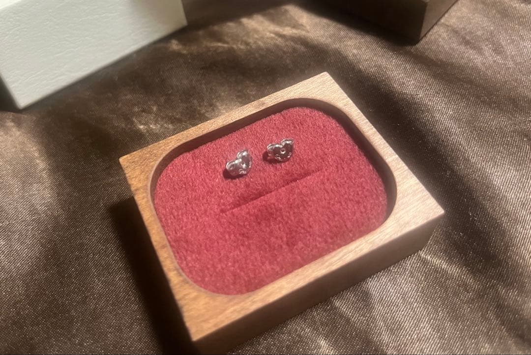 【保証書あり】K10 ピアス PRISM シルバー