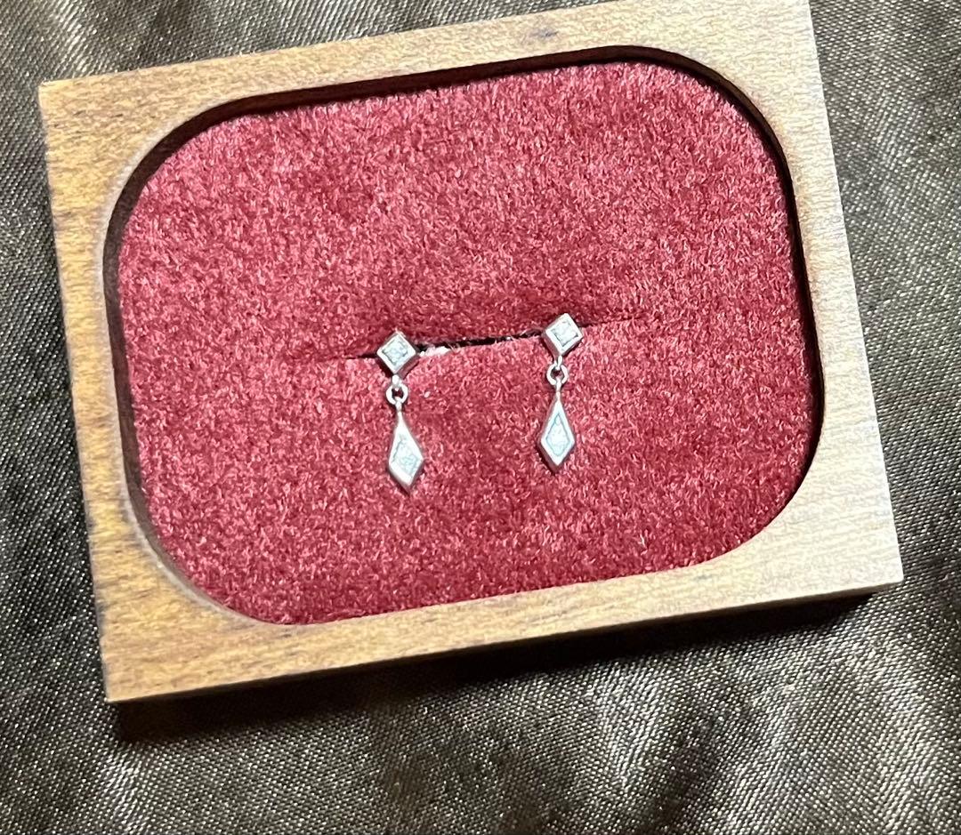 【保証書あり】K10 ピアス PRISM シルバー