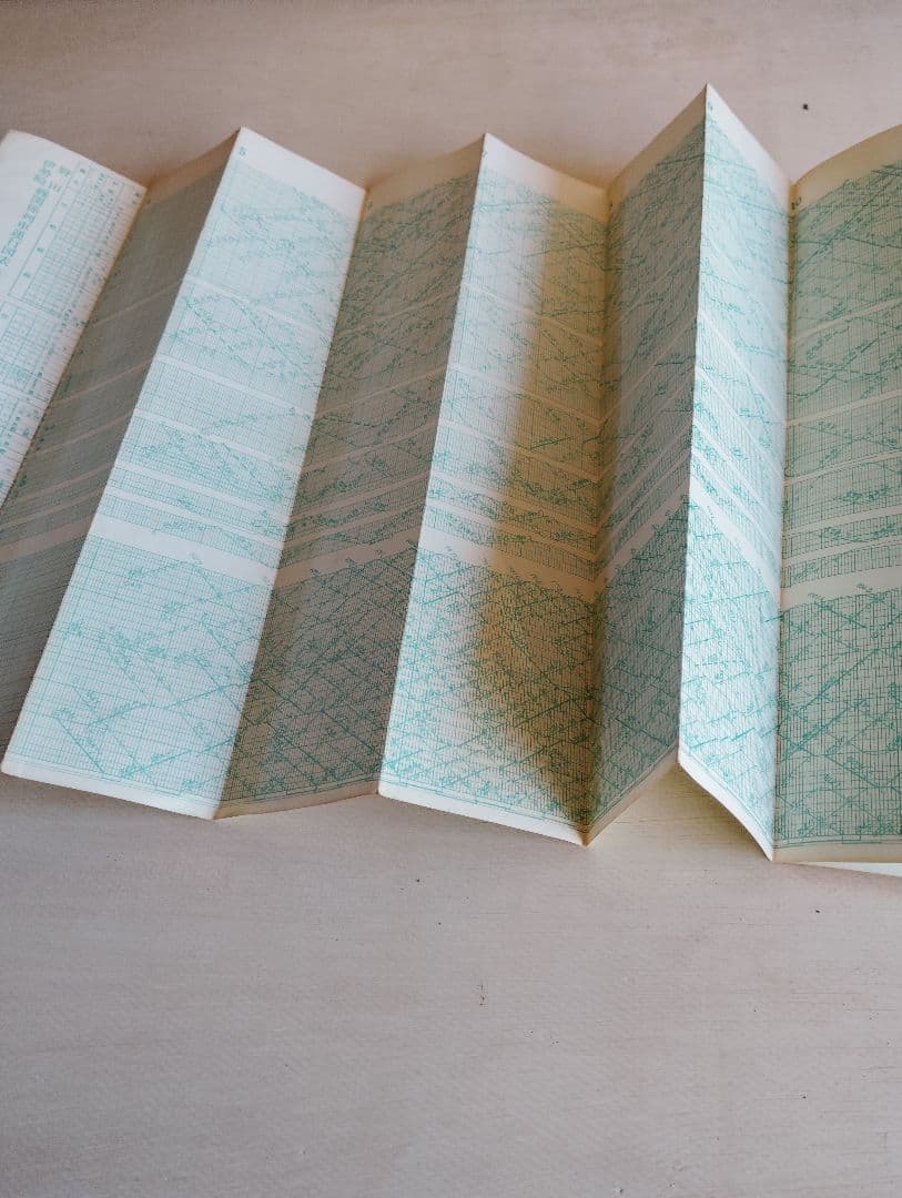 昭和42　列車運行図表　日光線　野田伊勢崎線　東武鉄道