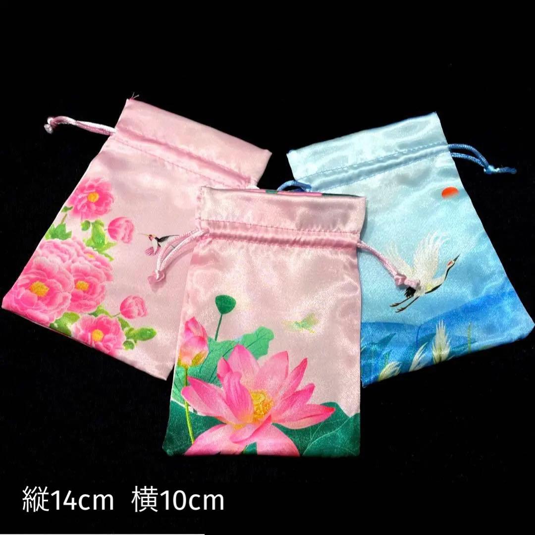 巾着セットBシノワズリ漢服蓮ロータス天官賜福魔道祖師瓔珞薬屋のひとりごと中国中華