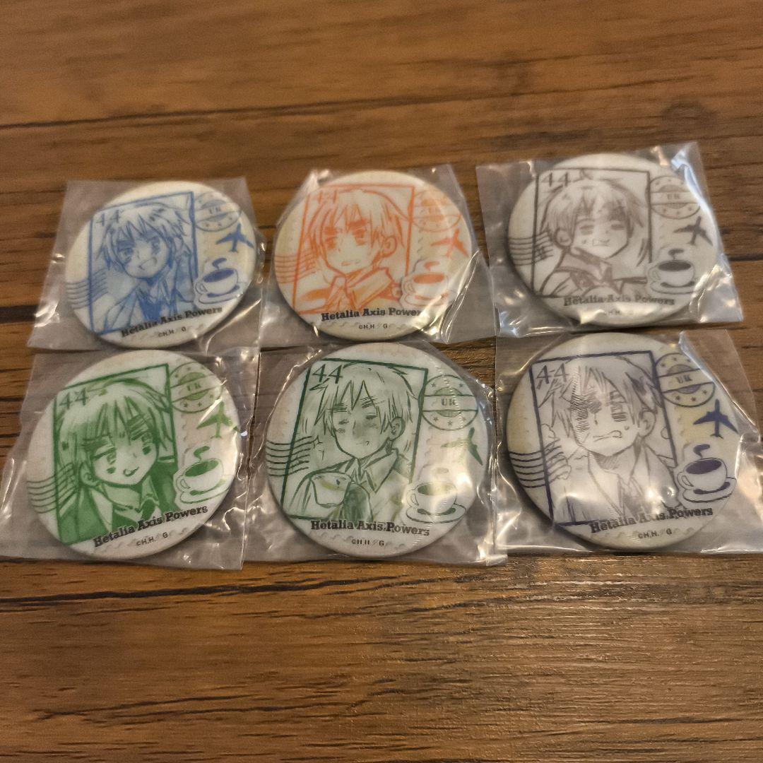 ヘタリア　チェンジング缶バッジ　イギリスだらけ　コンプセット