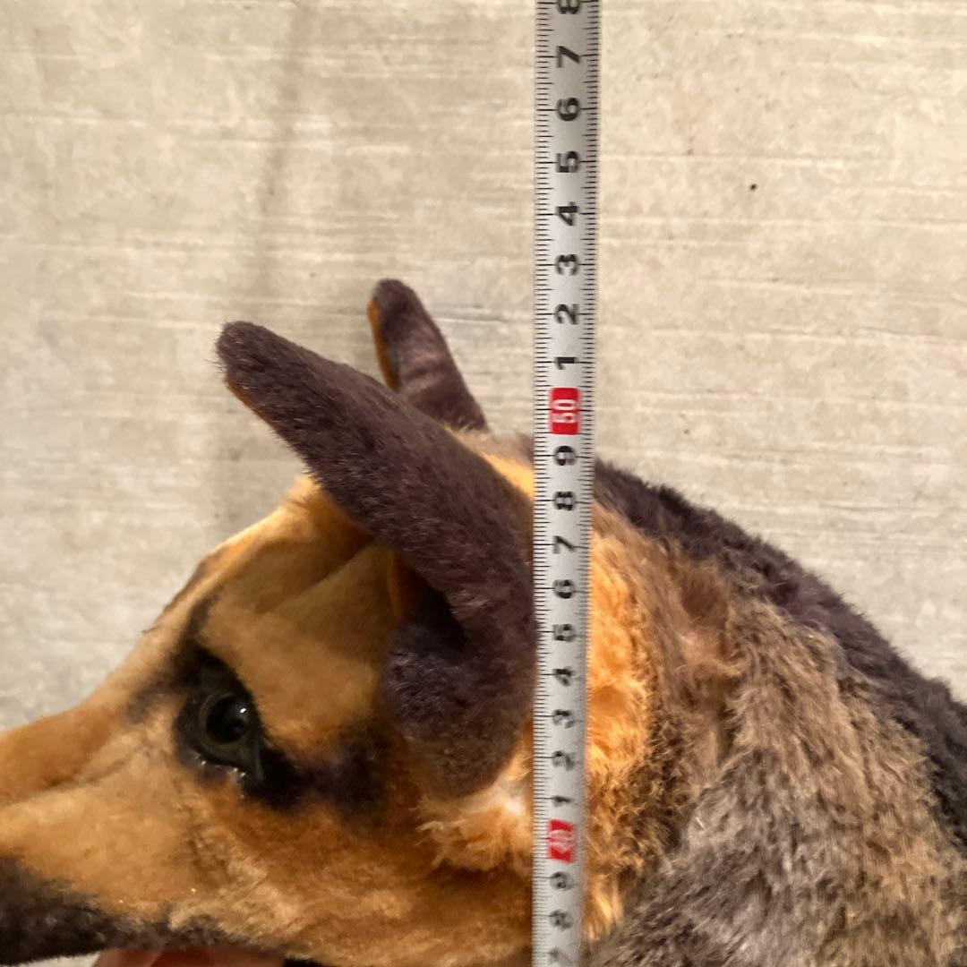 等身大 ジャーマンシェパード ぬいぐるみ リアル 昭和 アンティーク 飾り