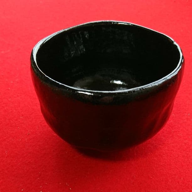 桂窯 黒楽茶碗 初代檜垣崇楽 作