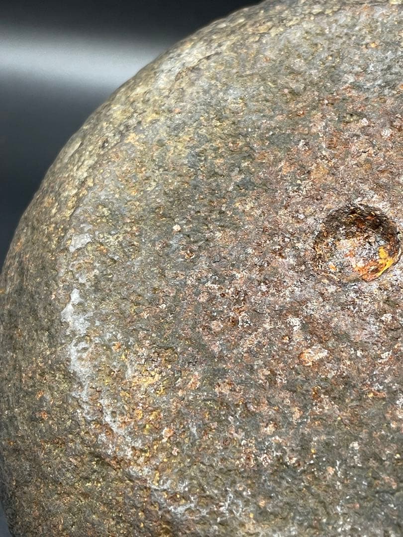 【経年品】雲色銅造 京鉄瓶 象眼 取手象眼 銀象眼 象嵌　岩肌 急須