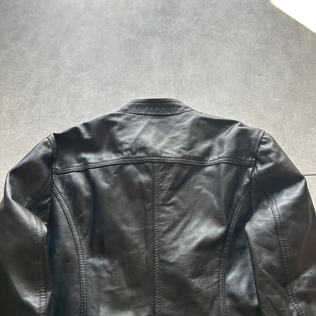 ジャケット・アウター archive grunge leather jacket y2k black