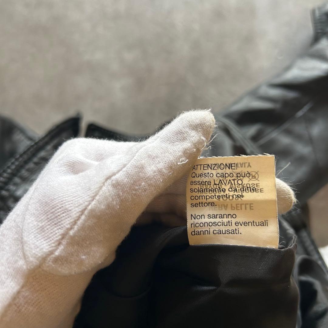 ジャケット・アウター archive grunge leather jacket y2k black