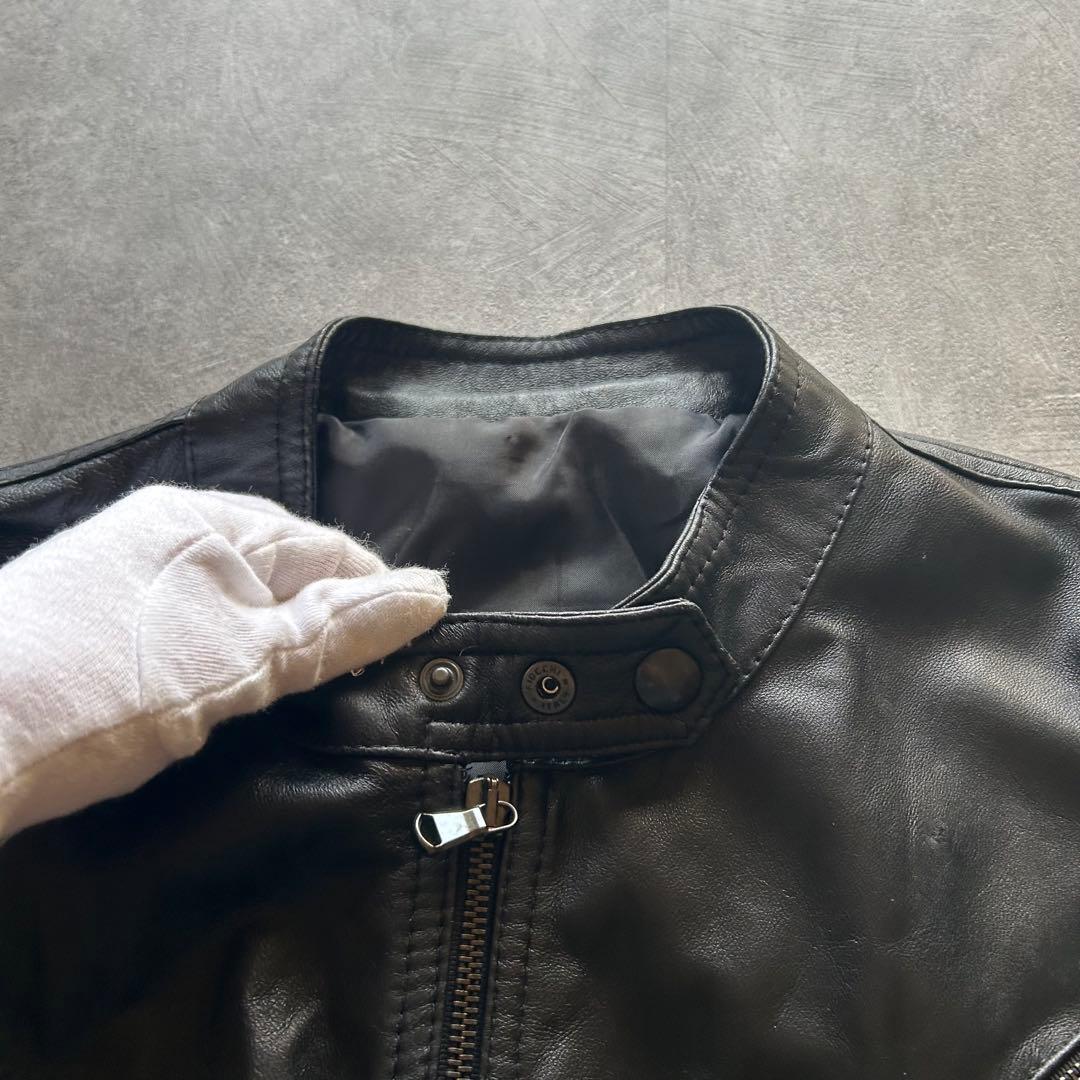 ジャケット・アウター archive grunge leather jacket y2k black