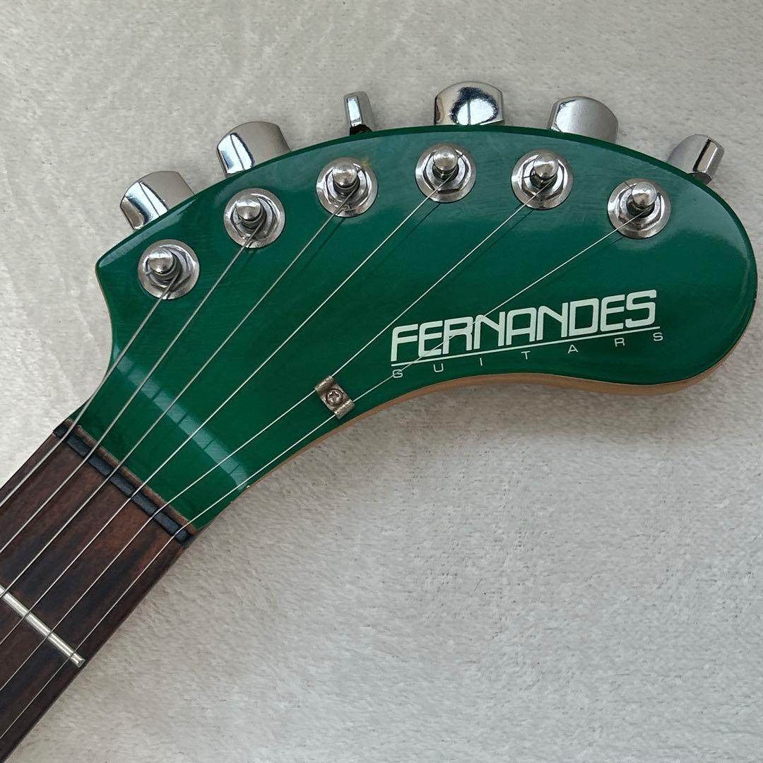 FERNANDES ZO-3 グリーン フェルナンデス アンプ内蔵ミニギター