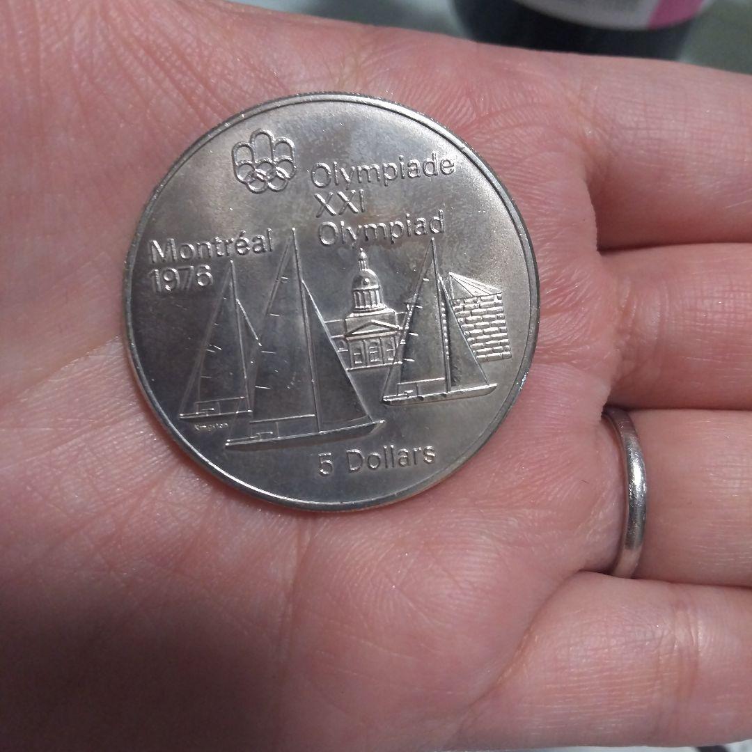 カナダ モントリオールオリンピック 1976年 銀貨