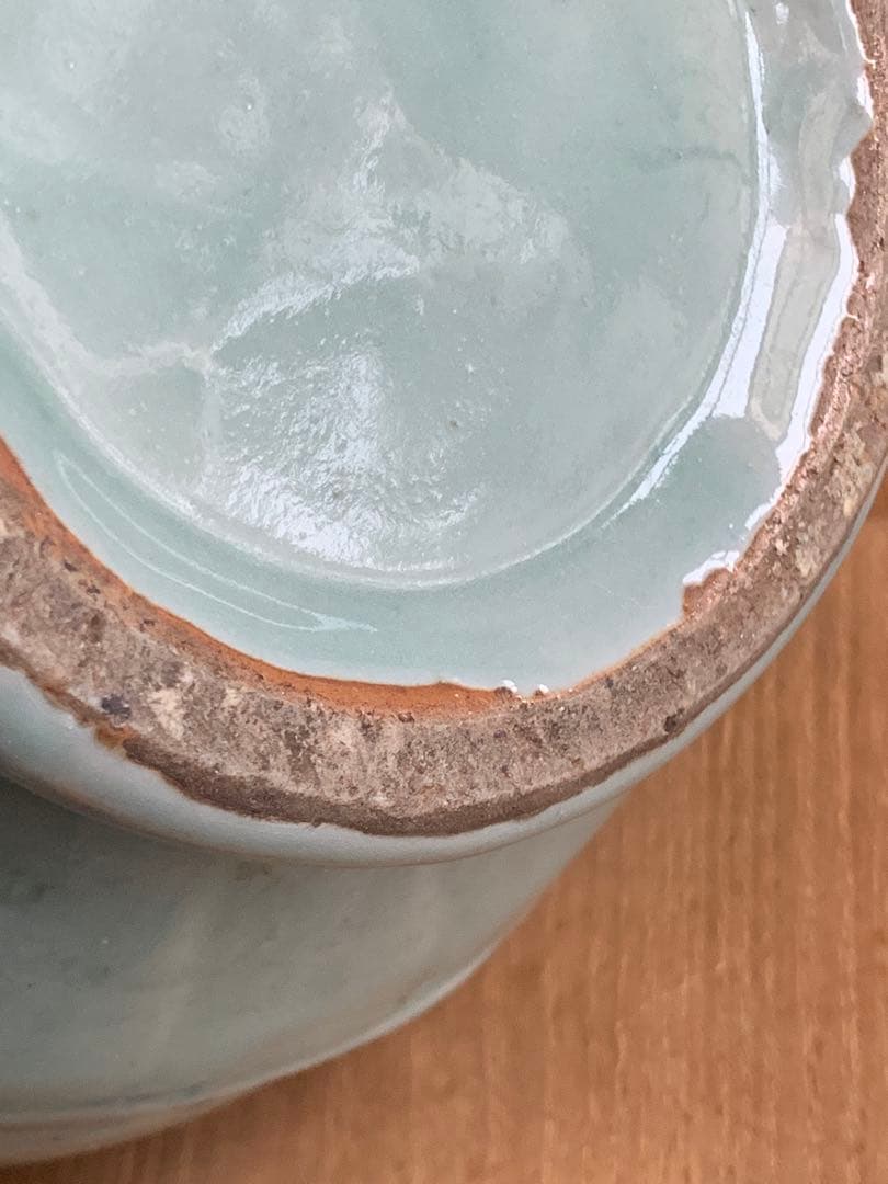 中国明時代早期青磁花瓶