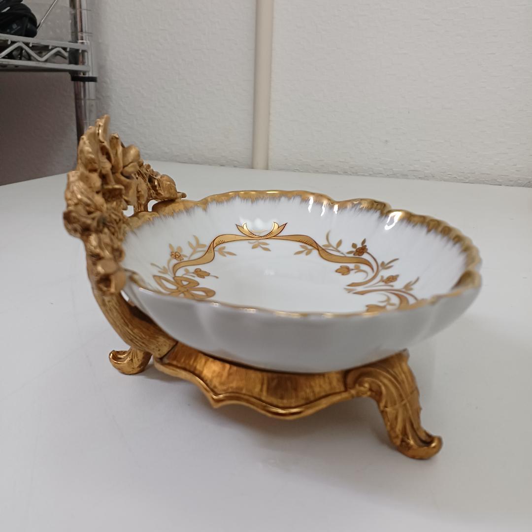 ML127　マトソン　ローズソープトレイ　ソープディッシュ　アンティーク調