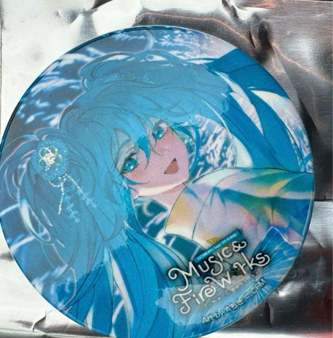 初音ミク　花火　缶バッジ