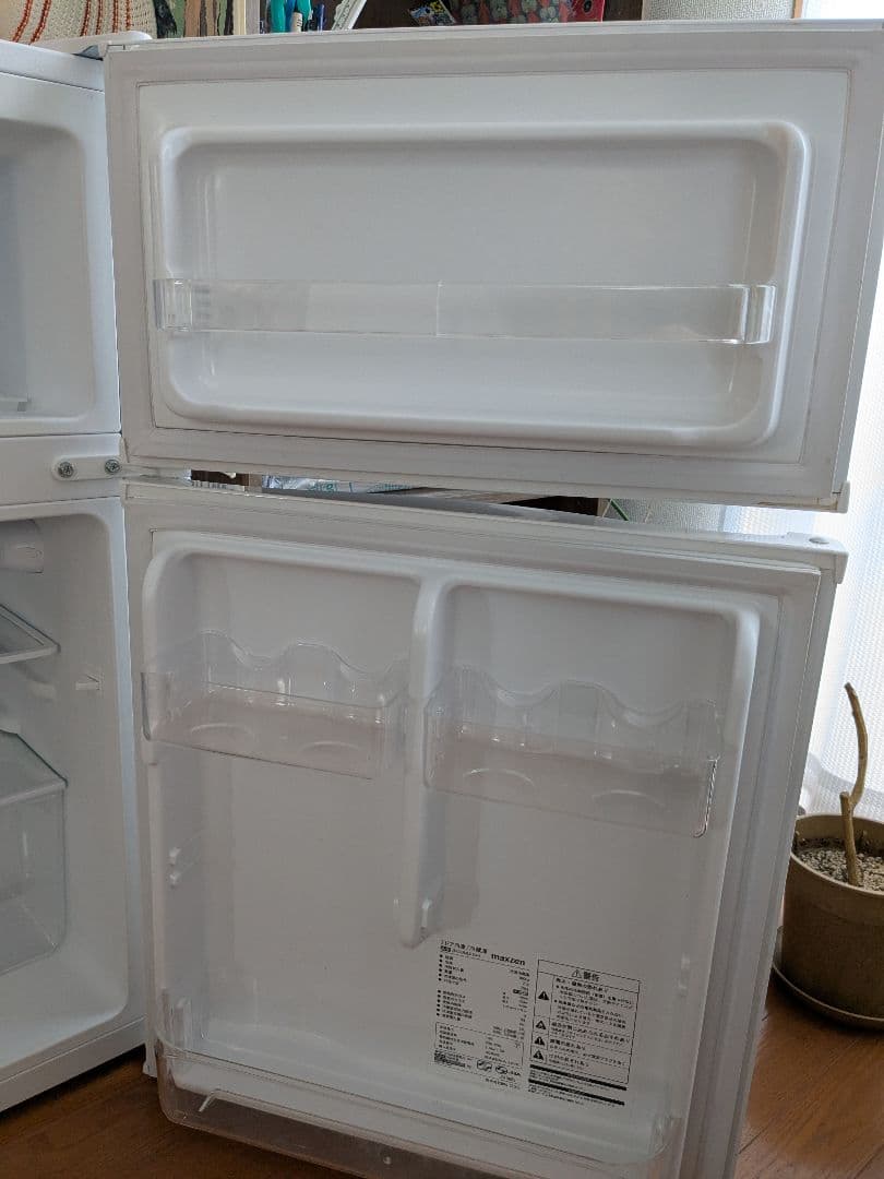 maxzen 2ドア冷蔵庫 90L
