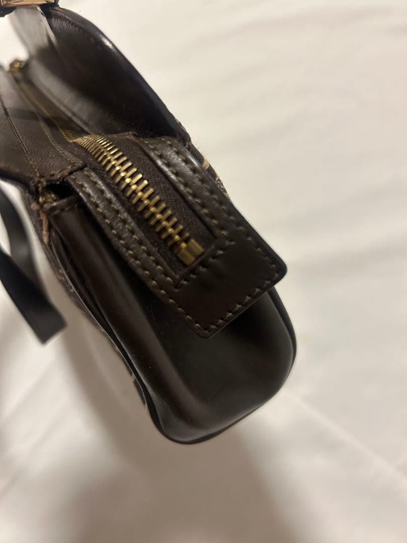 セリーヌ　CELINE マカダム柄 ハンドバッグ ブラウン