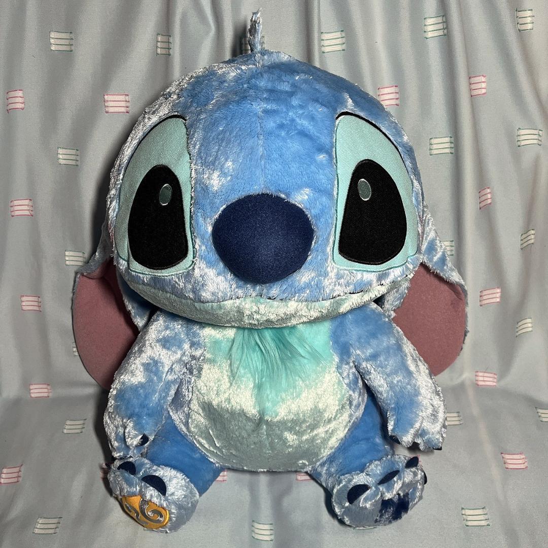 ラスト1【スティッチ】FukuFuku 超超BIG・ Lぬいぐるみ・スクランプ