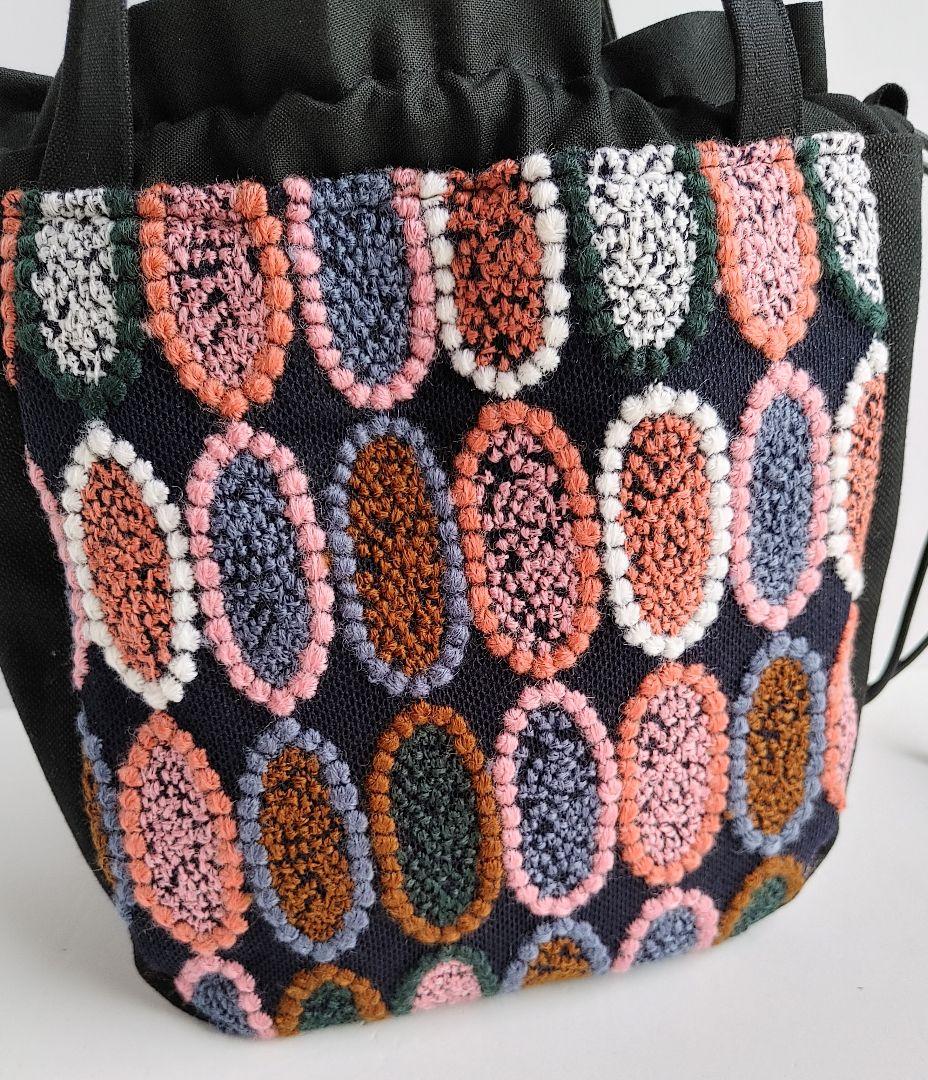 1点のみミナペルホネン 激レアtarte 小ぶり巾着バッグ ショルダーにも