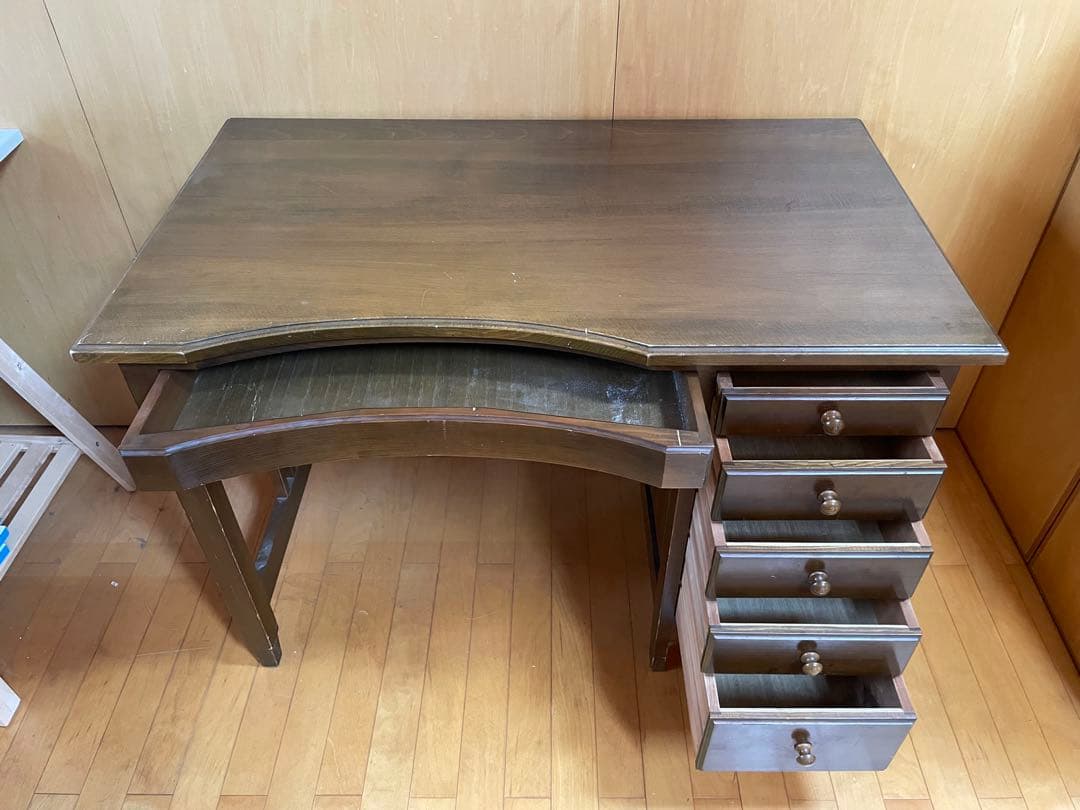 アンティーク木製文机 ダークブラウン