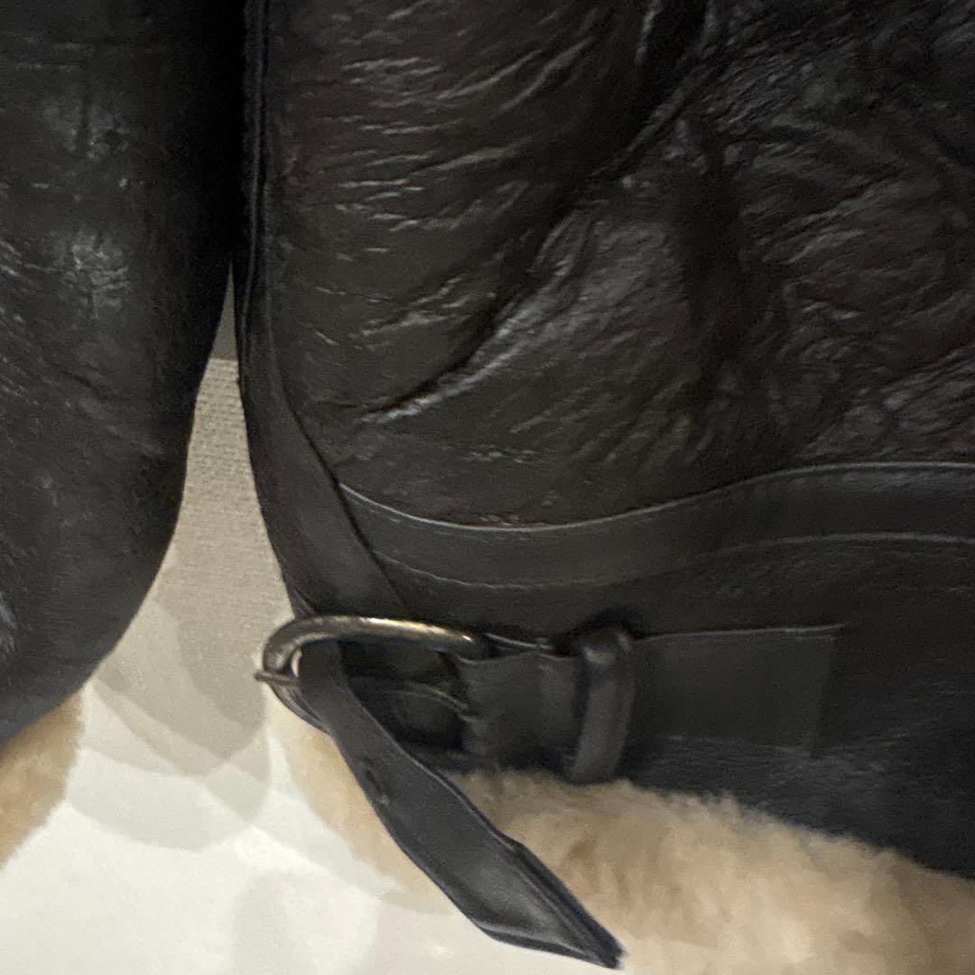 u*r様 羊毛皮　Ｂ-３革ジャンライダースジャケットシープスキン