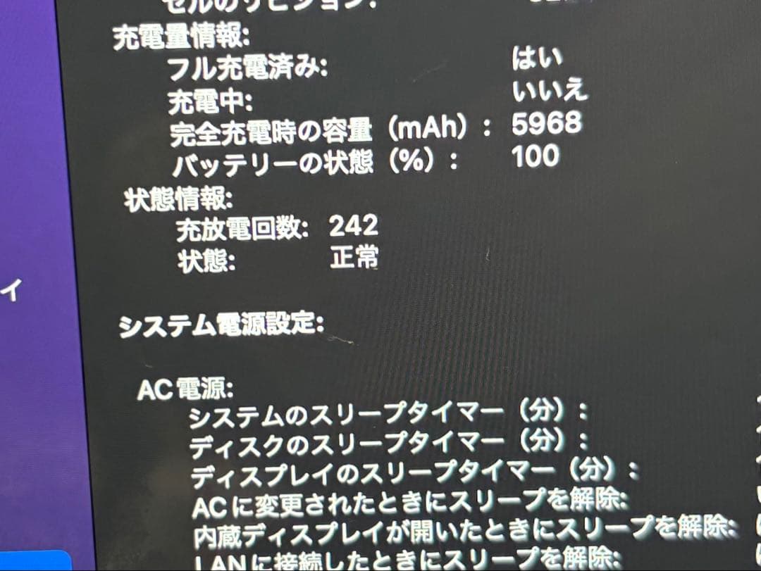 MacBook Pro 13インチ　A1502 128GB Retina