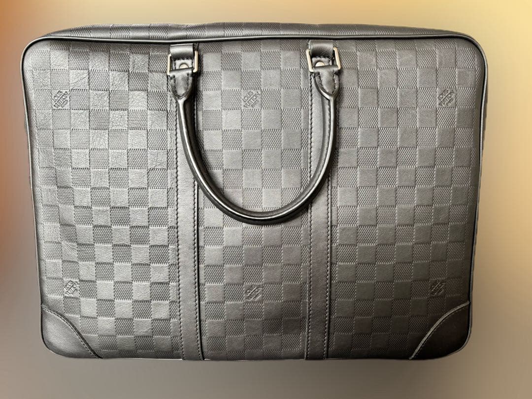 【極美品】ルイヴィトン ダミエ アンフィニ GM N41147 黒