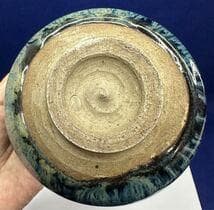 青と緑のグラデーション 茶碗