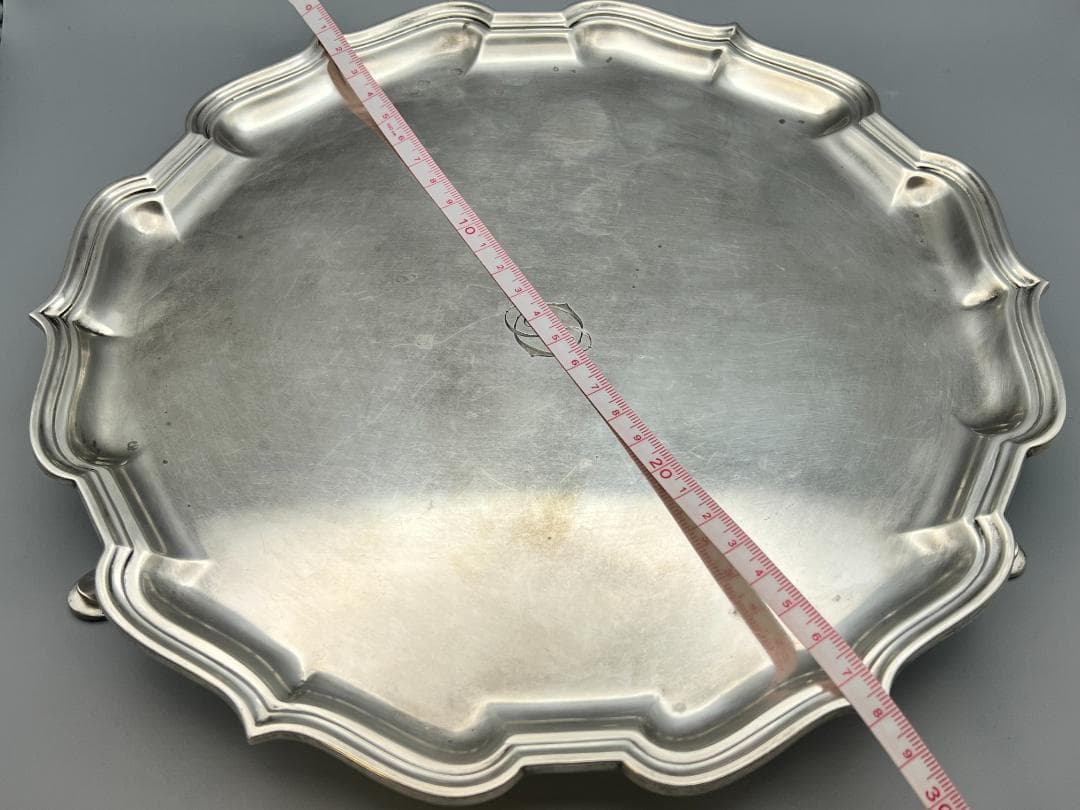 マッピン&ウェッブ／純銀 スターリングシルバー／トレイ　重612g