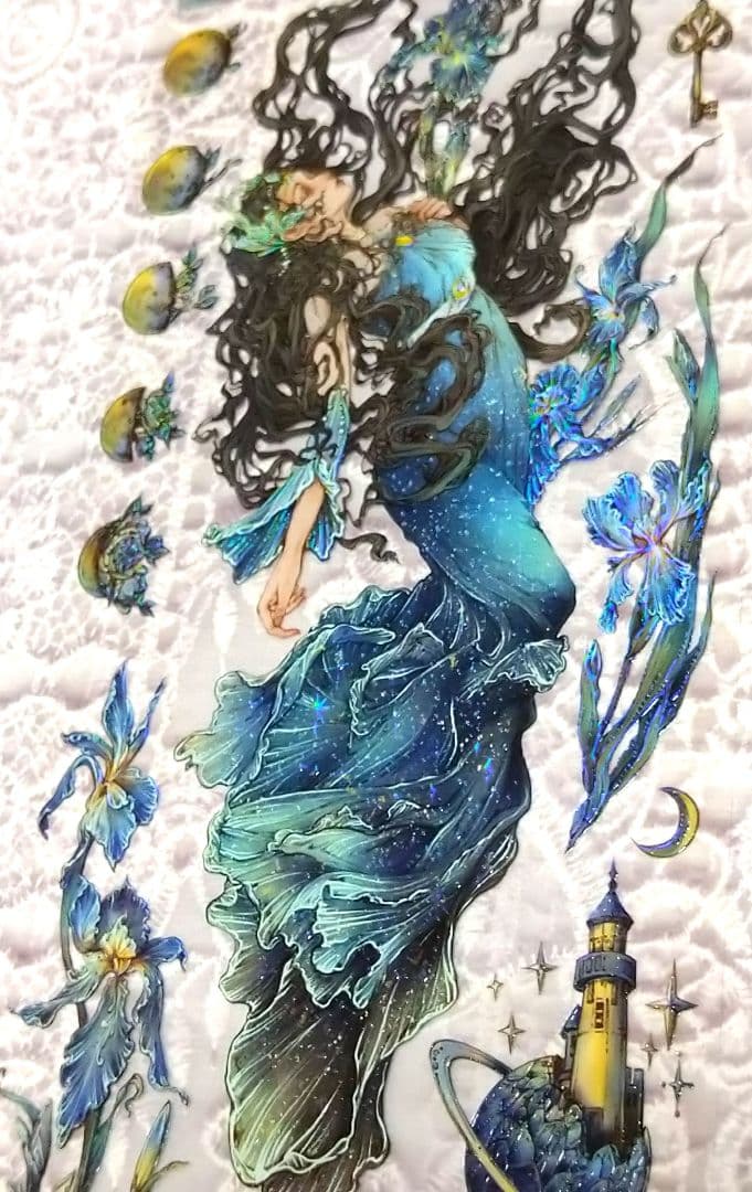 J424＃聚变(炫彩)猫匠的野蔷薇切り売り海外人物マステ女の子