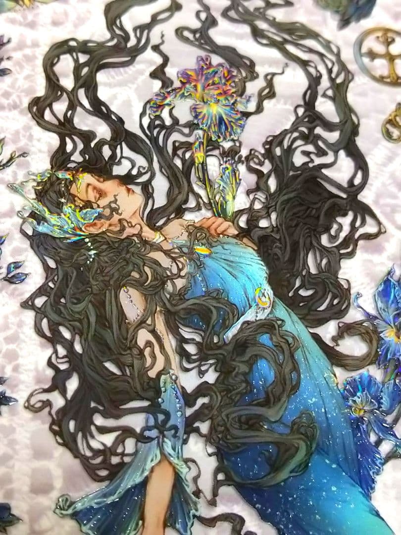 J424＃聚变(炫彩)猫匠的野蔷薇切り売り海外人物マステ女の子