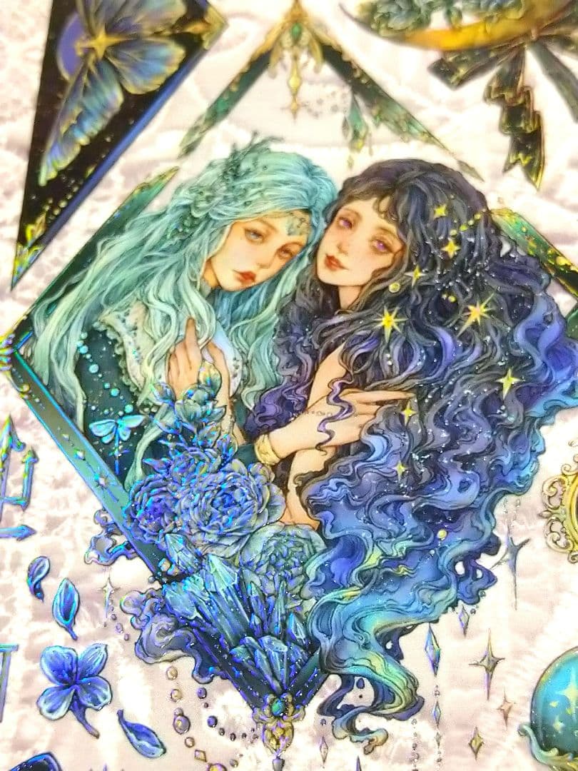 J424＃聚变(炫彩)猫匠的野蔷薇切り売り海外人物マステ女の子