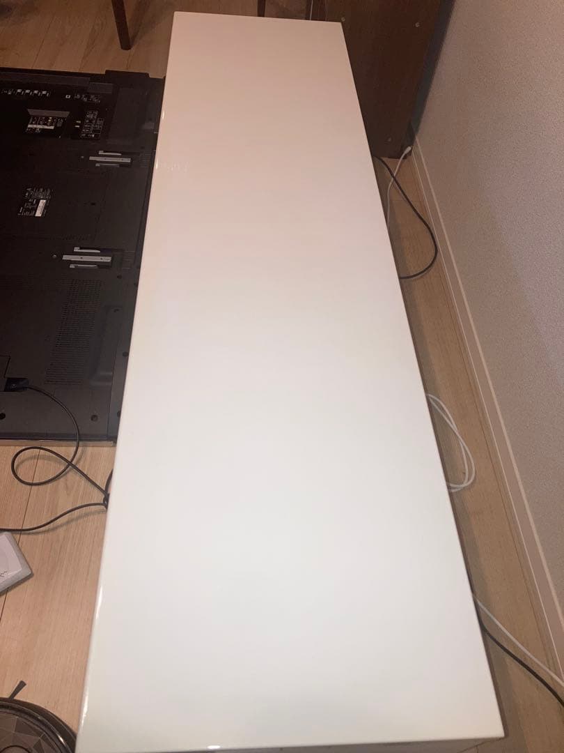 ホワイト 引き出し式 テレビボード（ニトリ製、2020年購入）