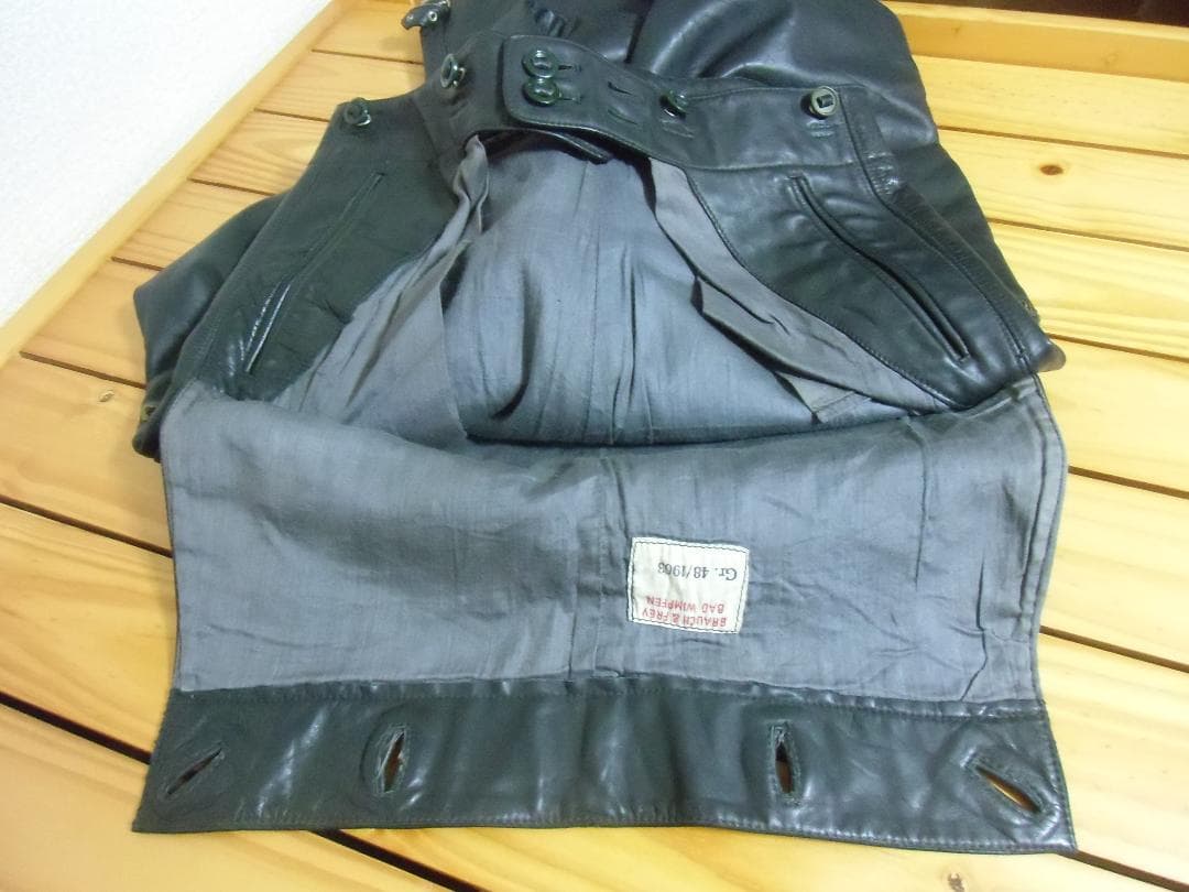 ＢＧＳドイツ連邦国境警備隊＊パンツァー/戦車/機甲科用レザー製バタフライパンツ