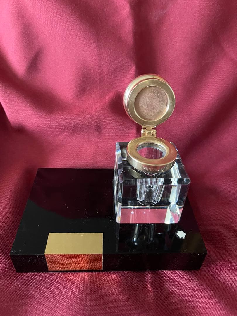 モンブラン　クリスタル　インクウェル　インク瓶