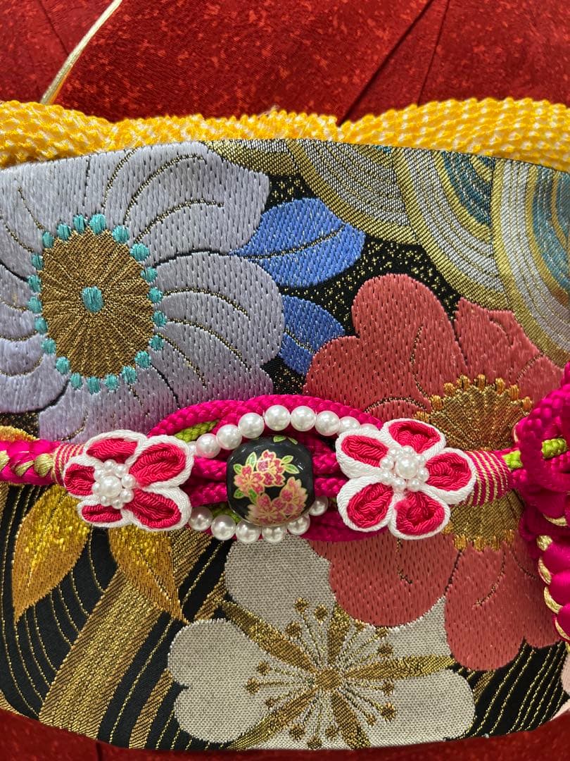 振り袖　フルセット　全通袋帯　別誂長襦袢　成人式　金彩加工　刺繍入り　739