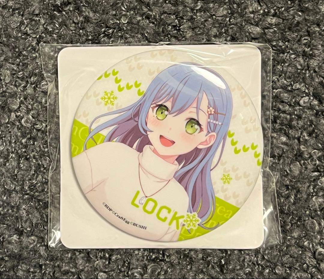 バンドリ ロック 朝日六花 GiGO winter ビッグ缶バッジ 2023