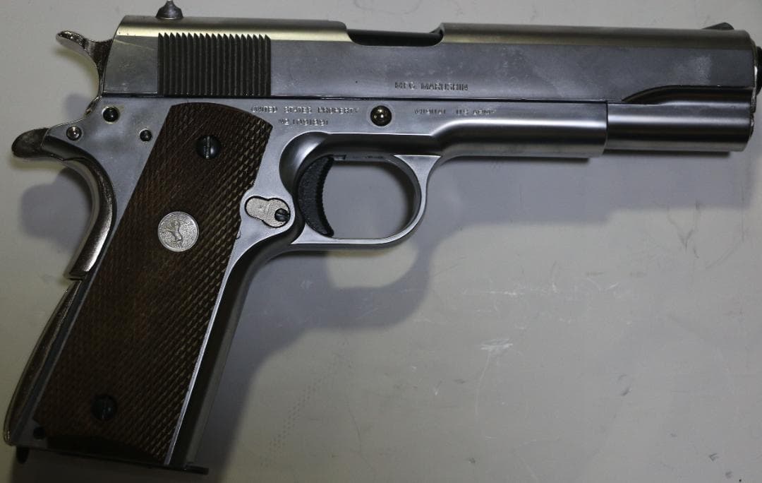 マルシン製ABS樹脂モデルガン 　コルト・ガバーメント　シルバー　SPG 合法品