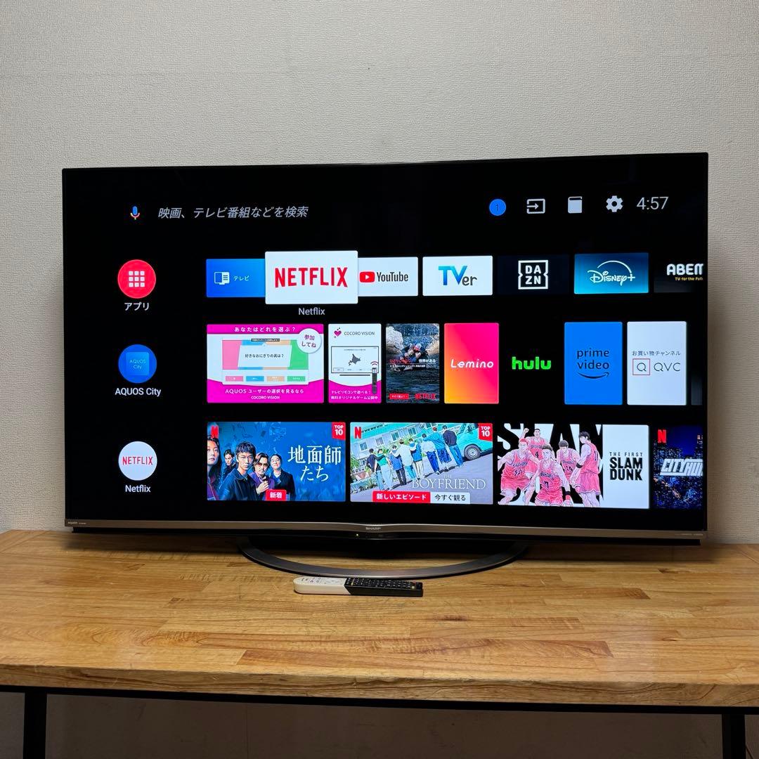 シャープ 60V型 4K 液晶テレビ Android TV 4T-C60AJ1