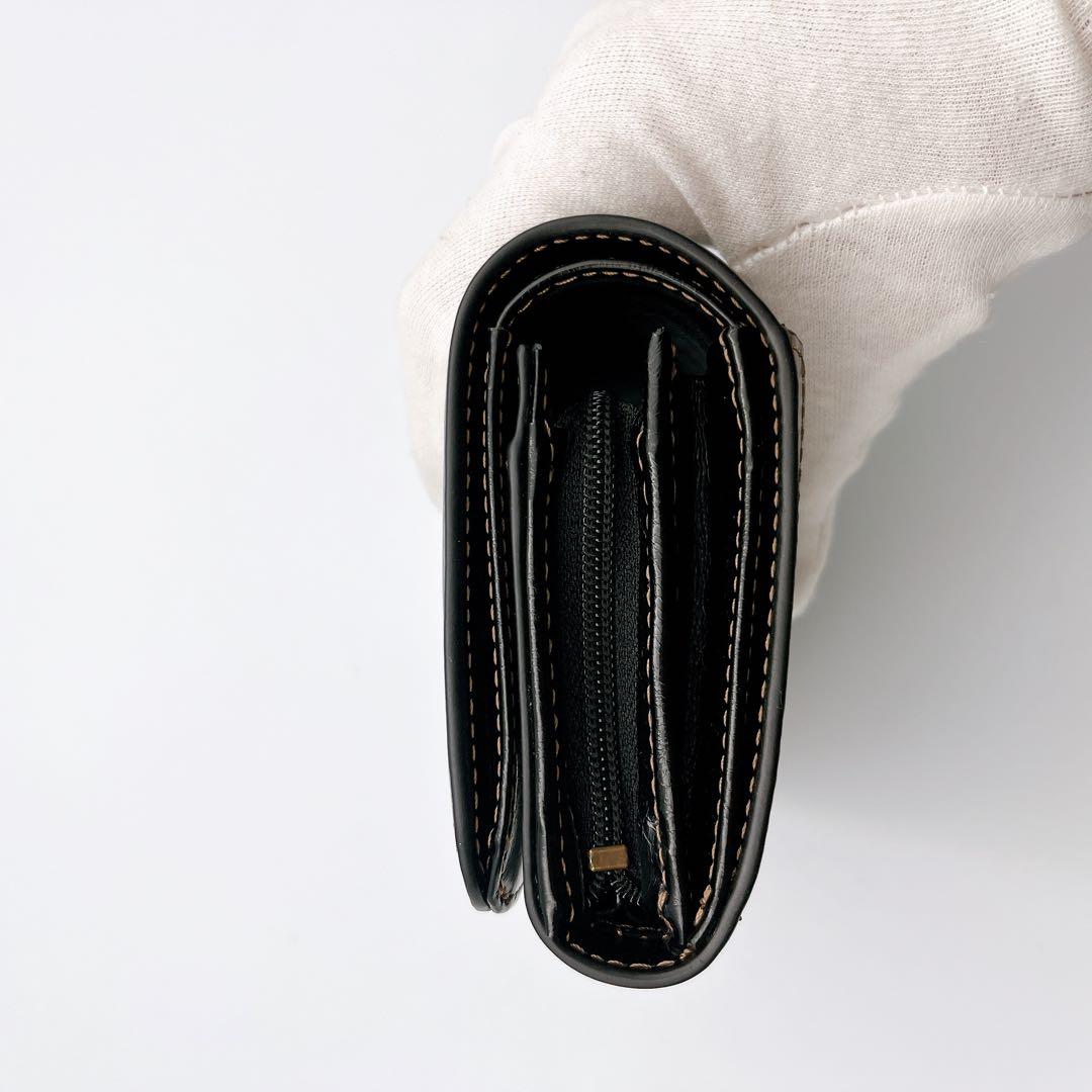 極美品✨ANNA SUI アナスイ 財布 二つ折り財布 ブラック/ゴールド