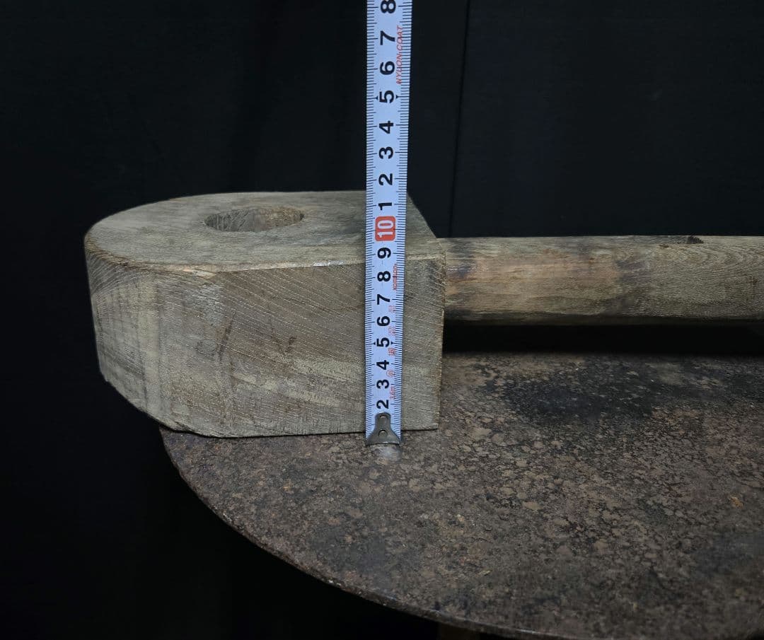 詳細不明農具か？木製アンティークツール　オブジェインテリア骨董市古物