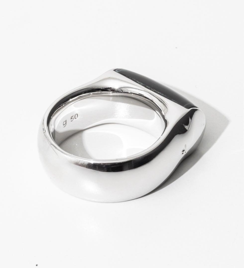 トムウッドCrest Ring Blue Howk Eyeリング50