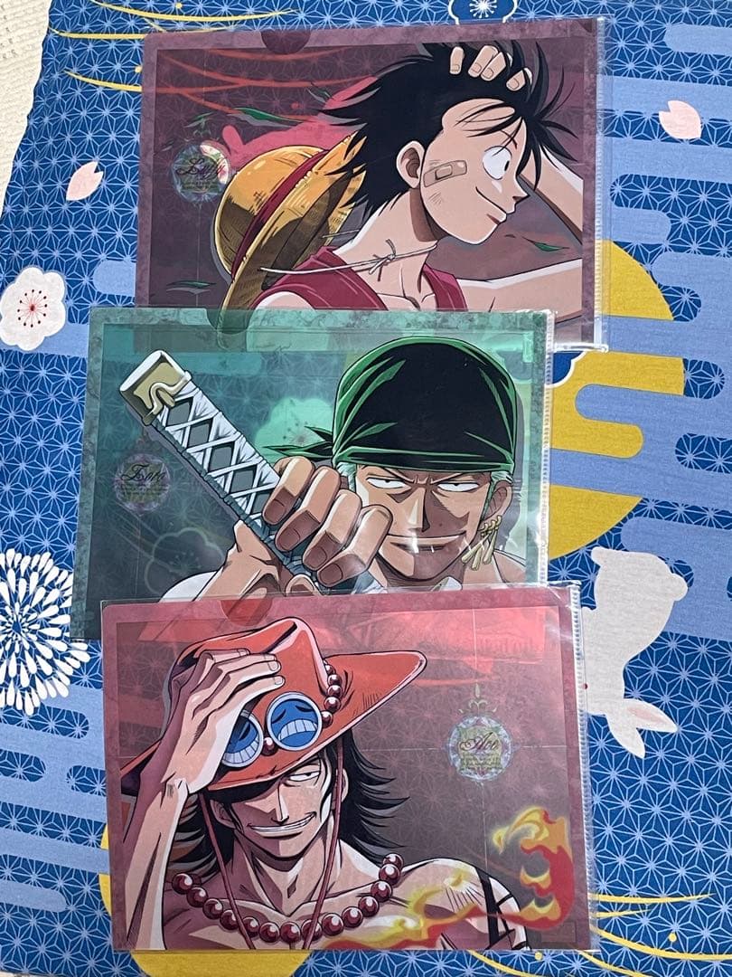 レトロ　ワンピース　ONE PIECE 呪われた聖剣　クリアファイル　3枚セット