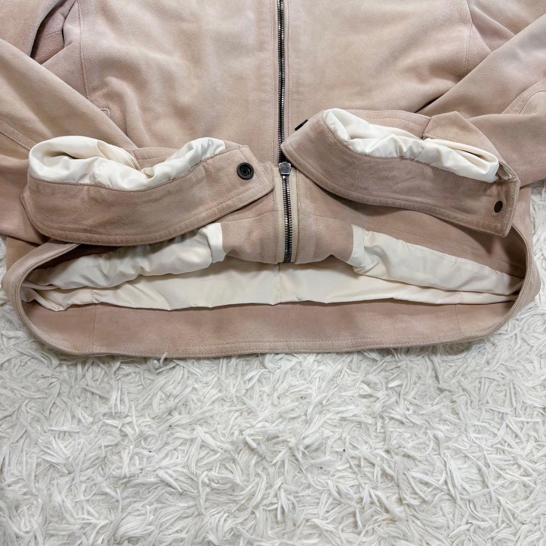 XL相当　EMMETI JURI スエードレザージャケット　シングルライダース