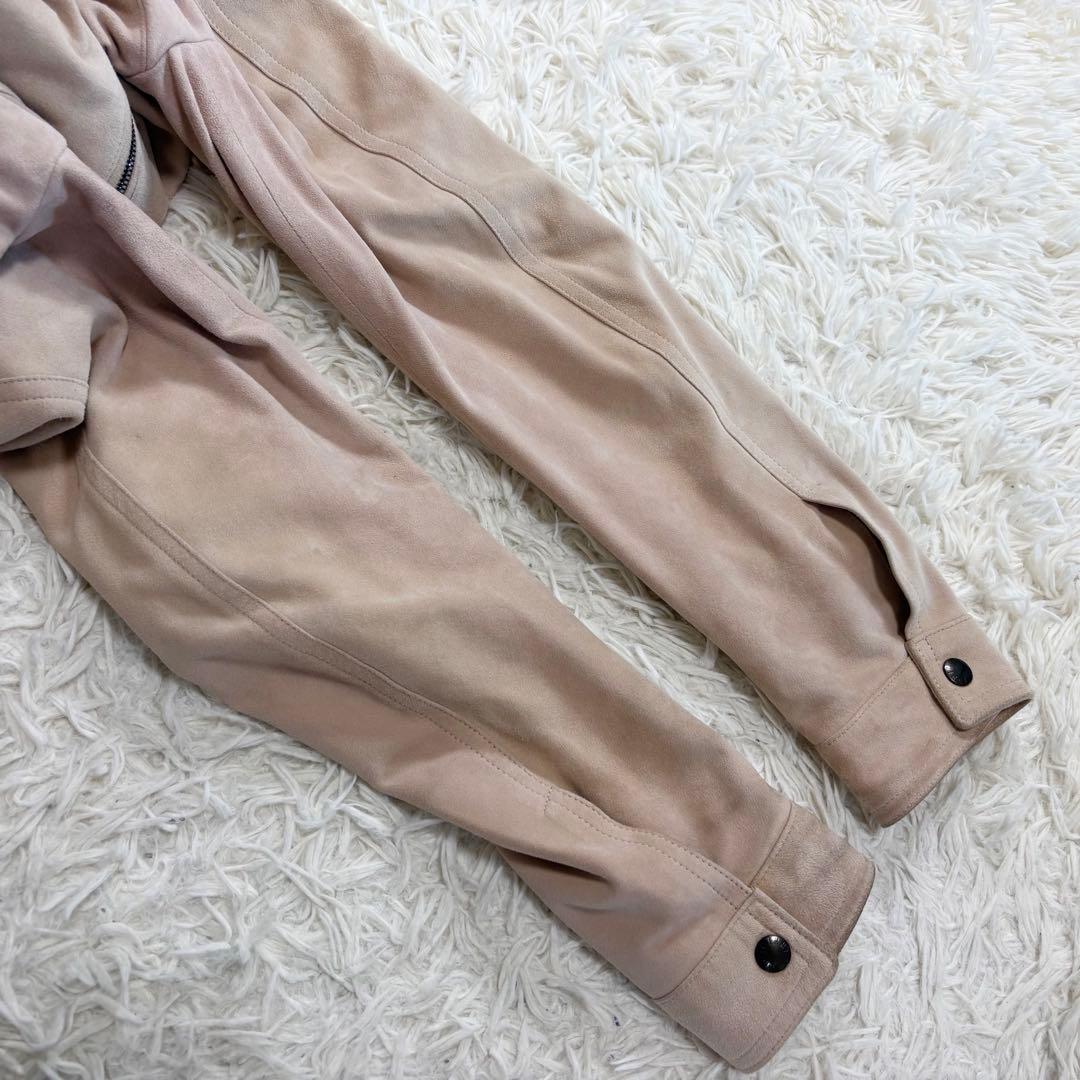 XL相当　EMMETI JURI スエードレザージャケット　シングルライダース